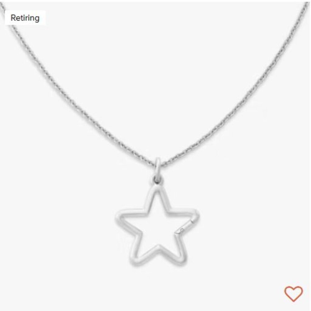 James Avery STAR Changeable Necklace 16" NWT Retiring